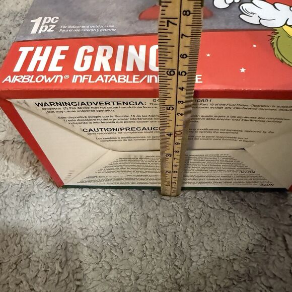 Gemmy Grinch In Christmas Sweater 4 ft. LED Airblown Inflatable New In Box‎ - Picture 5 of 16